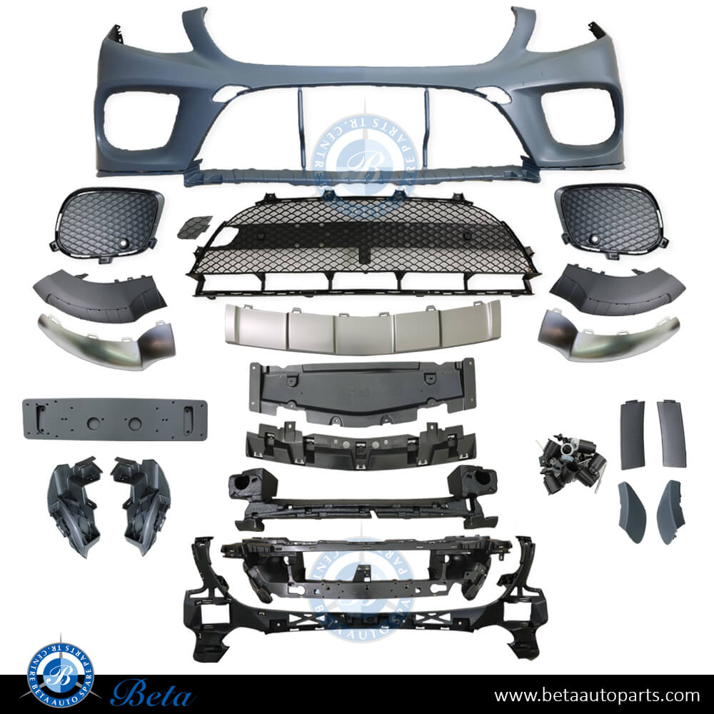 Front Bumper with Active Parking Normal AMG for Mercedes GLE-Class Coupe C292 2015-2018 models, Part Number 2928851925 Front Bumper with Active Parking Normal AMG for Mercedes GLE-Class Coupe C292 2015-2018 models, Part Number 2928851925